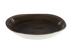 Patina Iron Black Organic Round Bowl